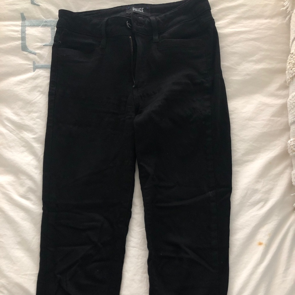 PAIGE DENIM Hoxton Ankles Black Jeans